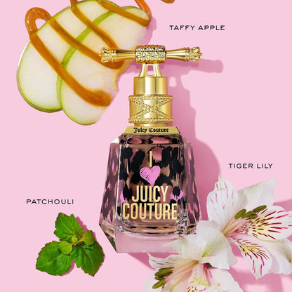 Juicy Couture - I Love Juicy Couture, Eau de Parfum, mit Noten von Jasmin, Patchouli und Geißblatt. Luxusparfum für Frauen, 50 ml