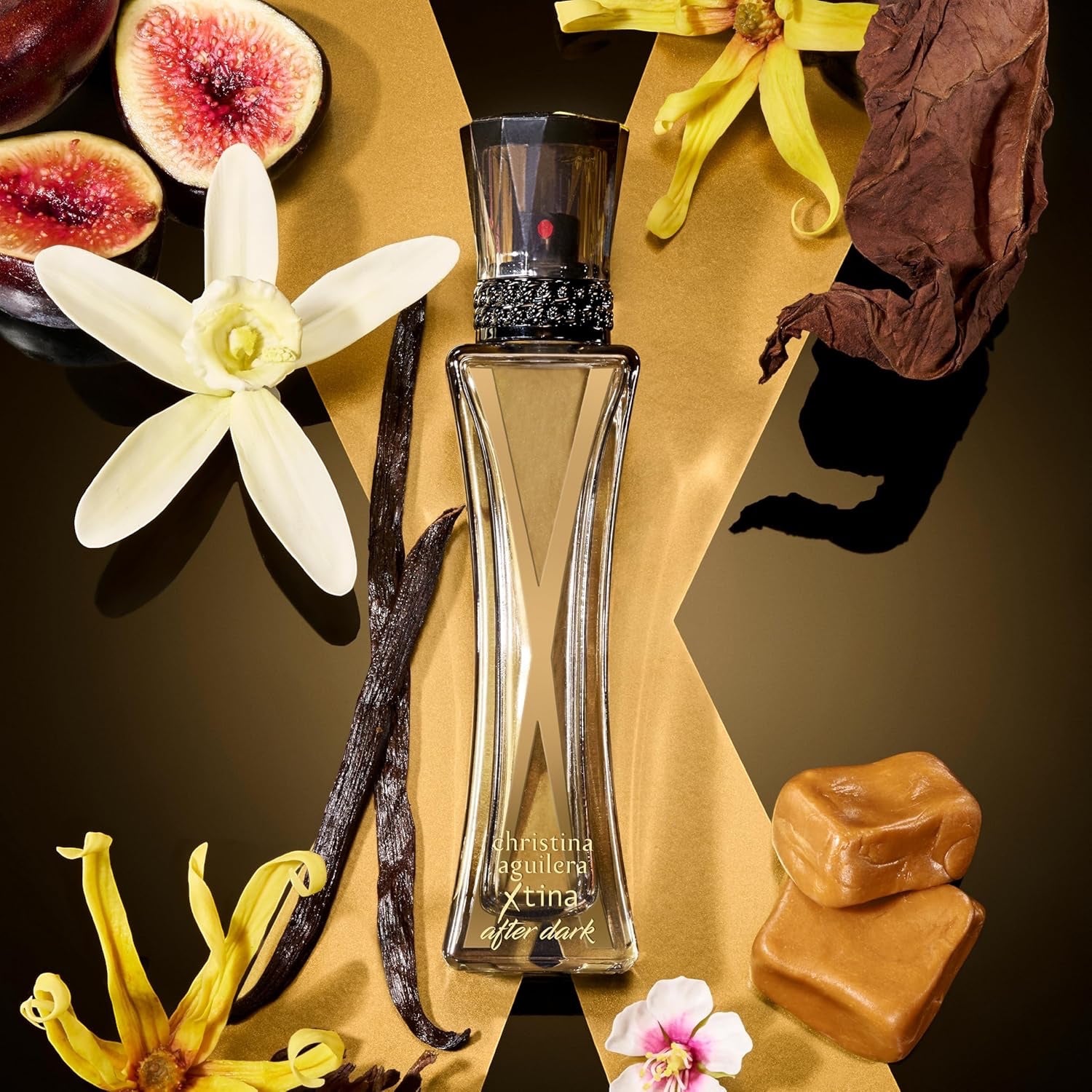 Christina Aguilera – Xtina After Dark Eau de Parfum für Damen, floral-holziger Amber-Duft, Feigen der Provence, warme Noten von Tabak & Vanille, verführerisches Eau de Parfum für Damen, 30 ml