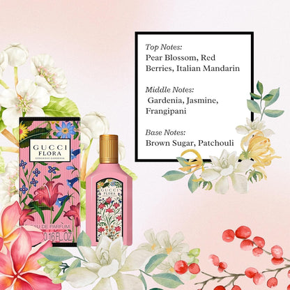 Gucci Parfums für Frauen - 4 Stück Damenduft Geschenkset für Frauen - 2x Gucci Bloom Parfüm für Frauen 4,5 g und 2x Gucci Flora Parfüm für Frauen 4,5 g