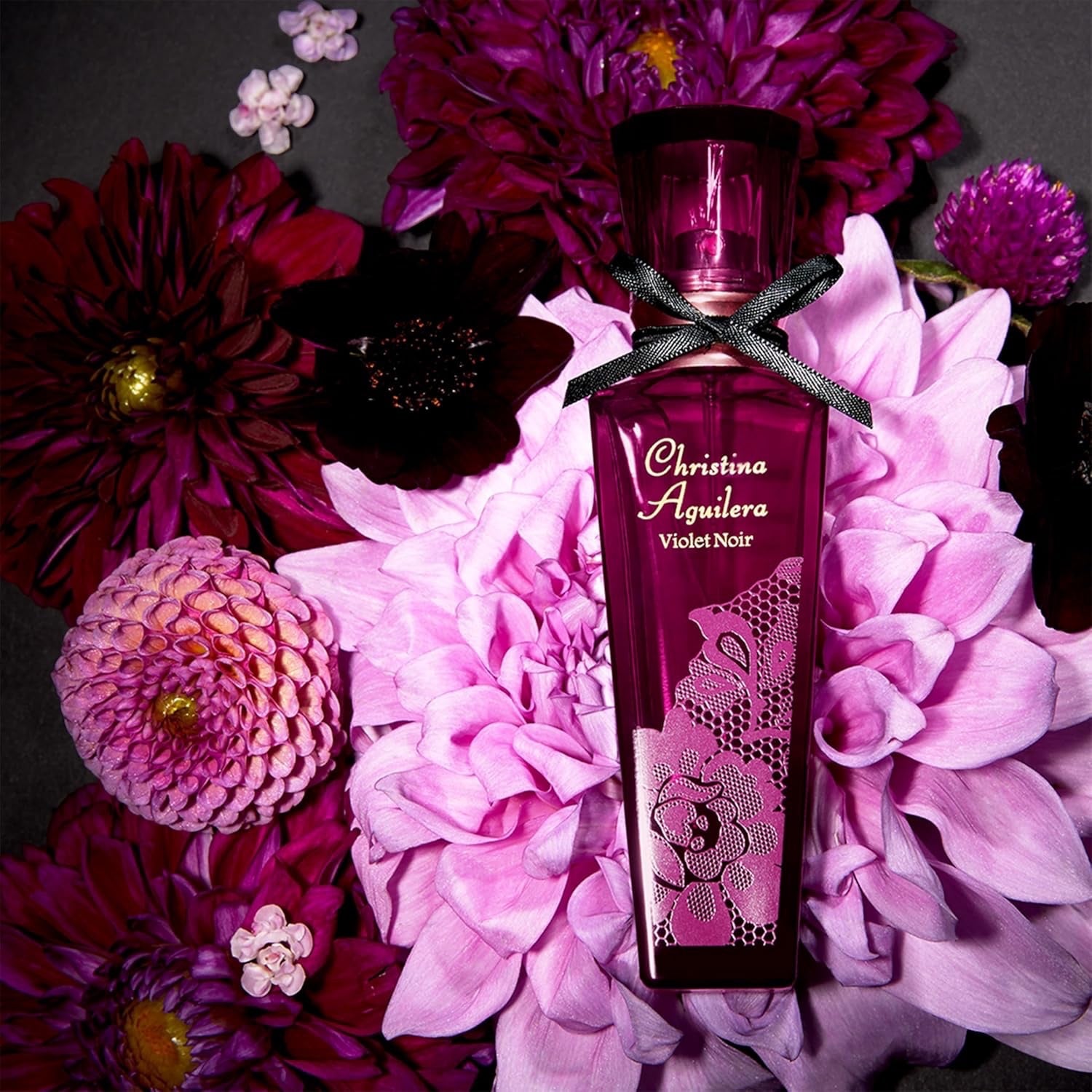 Christina Aguilera - Violet Noir Eau de Parfum, Duft mit blumigen und fruchtigen Noten, Parfüm für Damen - 30 ml