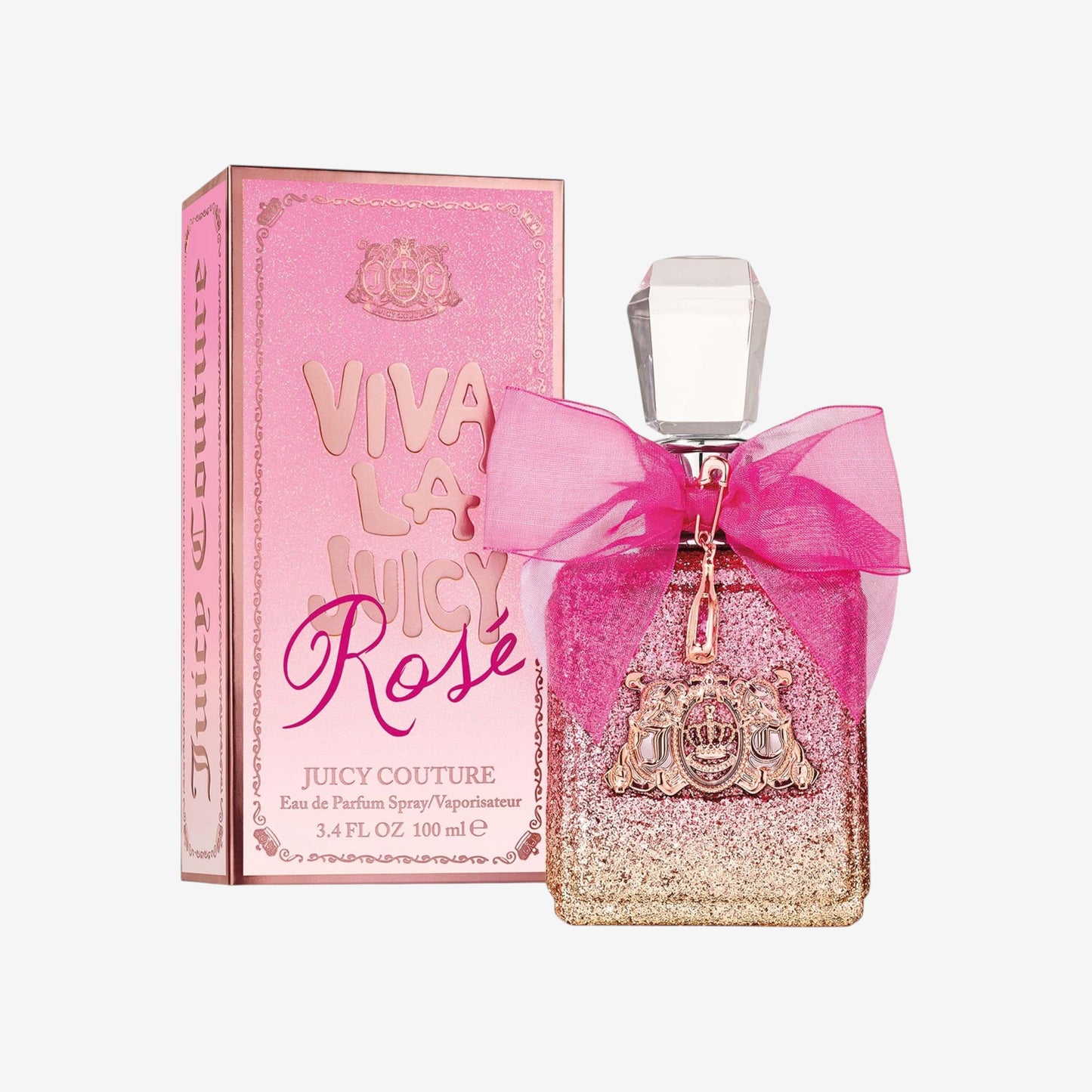 Juicy Couture - Viva La Juicy Rosé, Eau de Parfum Spray, mit Spritzigem Rosé und Schimmernden Zitrusblasen, Luxus Parfüm für Frauen