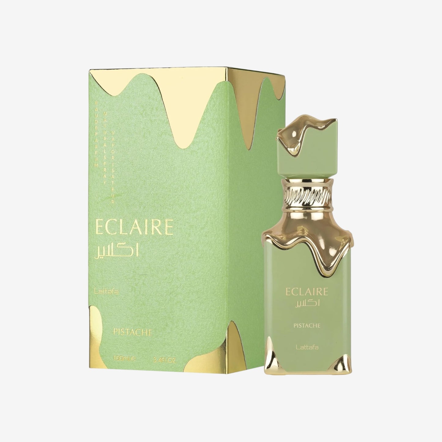 Lattafa Eclaire Pistache Eau de Parfum, Luxuriöses Parfüm, Pistazienduft, 100ml