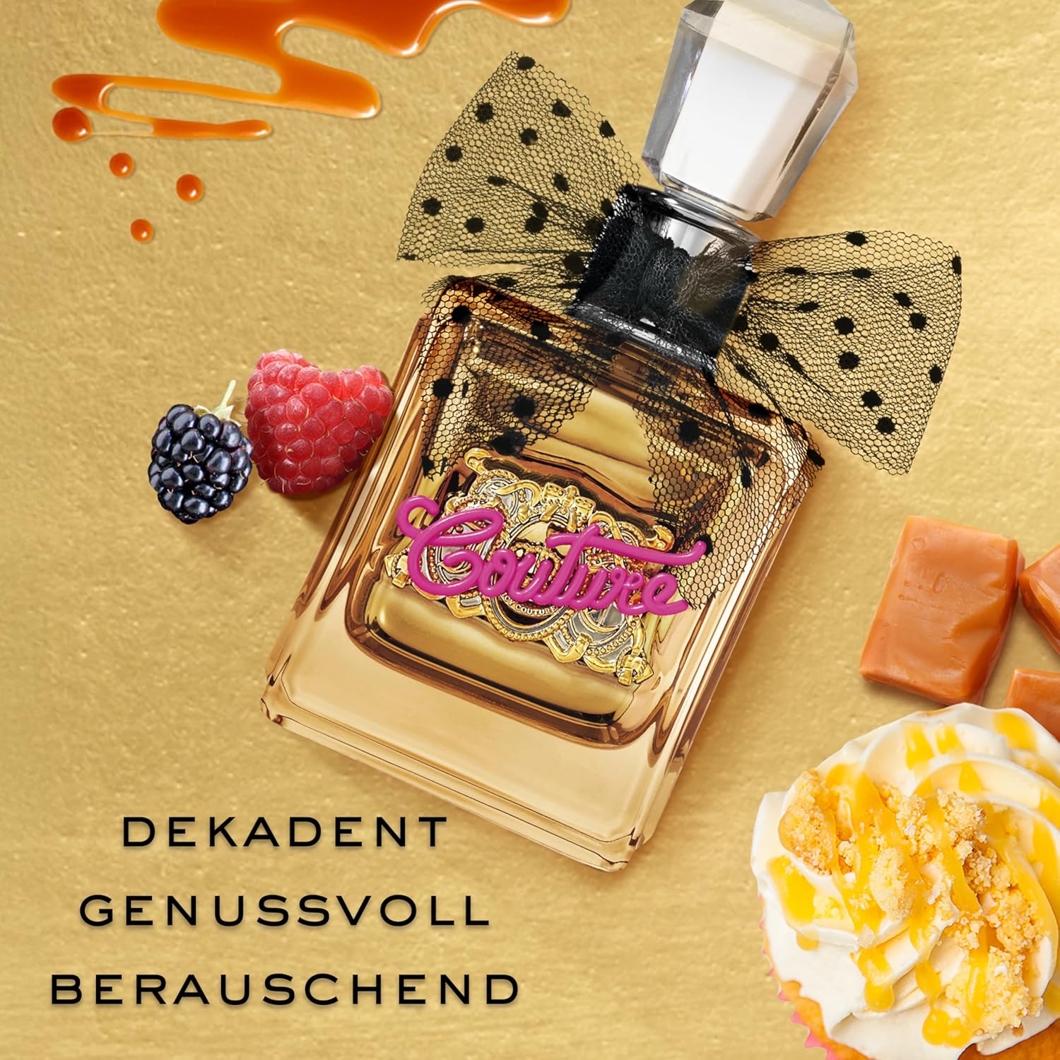 Juicy Couture - Viva La Juicy Gold Couture 3-teiliges Set, floraler Gourmand Amberduft, wilde Beeren, Jasmin Sambac & Vanillecreme, dekadentes, genussvolles & verführerisches Eau de Parfum für Damen