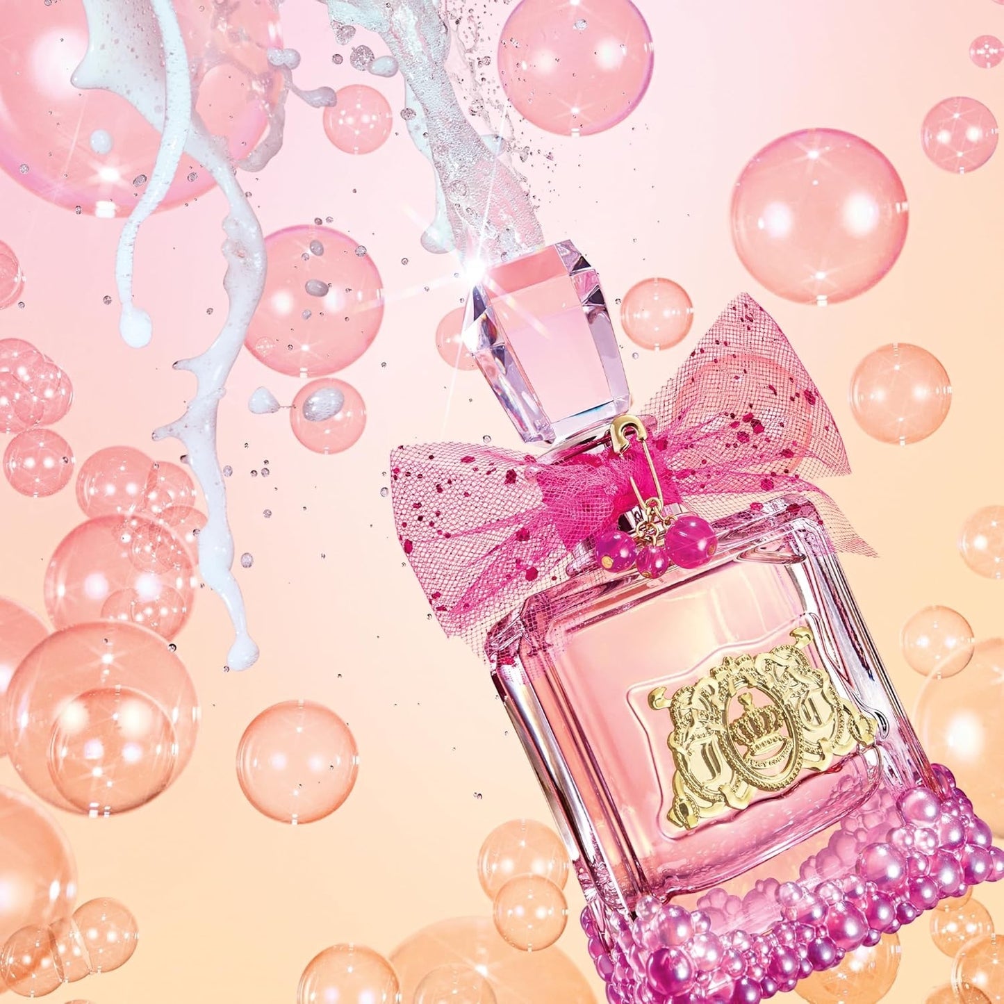 Juicy Couture - Viva La Juicy Le Bubbly Eau de Parfum für Damen, fruchtiger Gourmand-Amberduft, Champagner-inspirierter Beeren-Akkord, Gardenie & goldener Amber, prickelndes & delikates Eau de Parfum