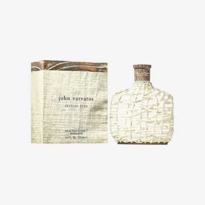 John Varvatos Artisan Pure, Eau de Toilettefür Männer, holzig-frischer Duft aus spanischer Zitrone, klassischer Herrenduft, im Designer Flakon, 125 ml
