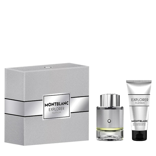 Montblanc Explorer Platinum Geschenkset Eau de Parfum 60 ml, Duschgel 100 ml