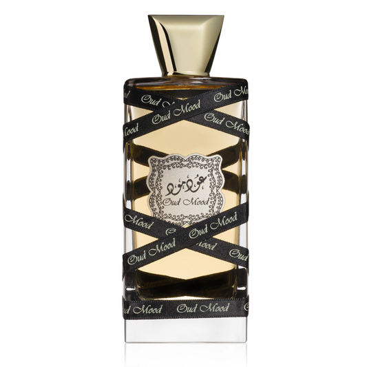 Parfum „Oud Mood“ von Lattafa, 100 ml, Duftnoten: Blumen, Bernstein, Moschus, Holz
