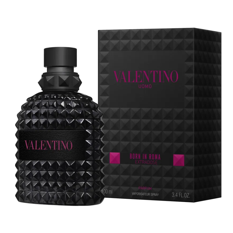 Valentino Uomo Born in Roma Extradose - Spicy, Aromatic, Woody, Fresh - Parfum Long-Lasting Fragrance for Men, 100 ml