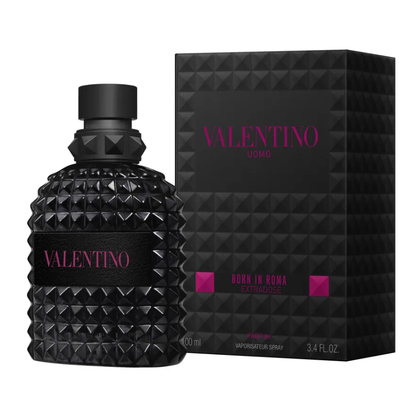 Valentino Uomo Born in Roma Extradose - Spicy, Aromatic, Woody, Fresh - Parfum Long-Lasting Fragrance for Men, 100 ml