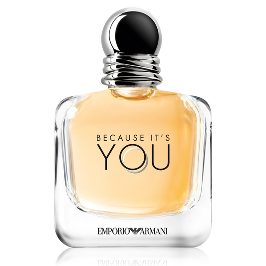Emporio Armani Because It's You Eau de Parfum, Armani Beauty für Damen, Damenduft, blumig-amberartiger Duft, Neroli, Himbeere, Rose, Vanille und Moschus, 100ml